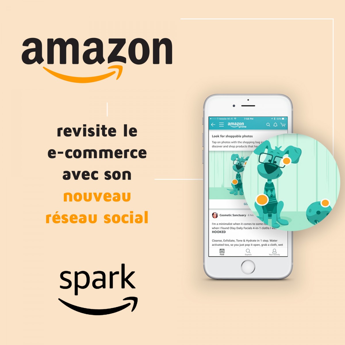 Amazon revisite le e-commerce avec son réseau social Spark