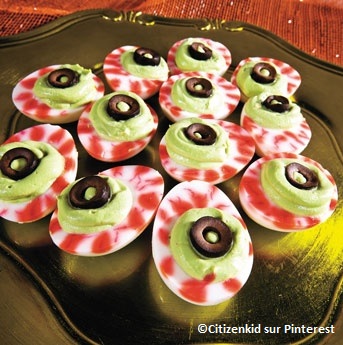 Recette Halloween : les yeux mimosas