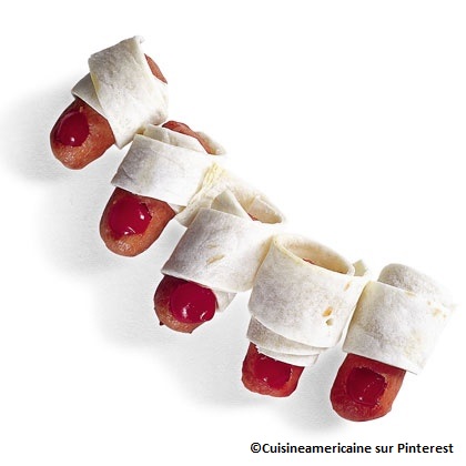 Recette Halloween : les doigts saignants