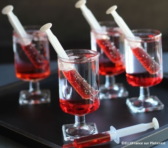 Recette Halloween : les seringues de sang