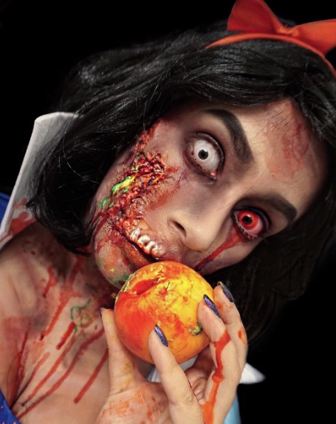 Maquillage d'halloween : la Blanche Neige d'Akhanartistry