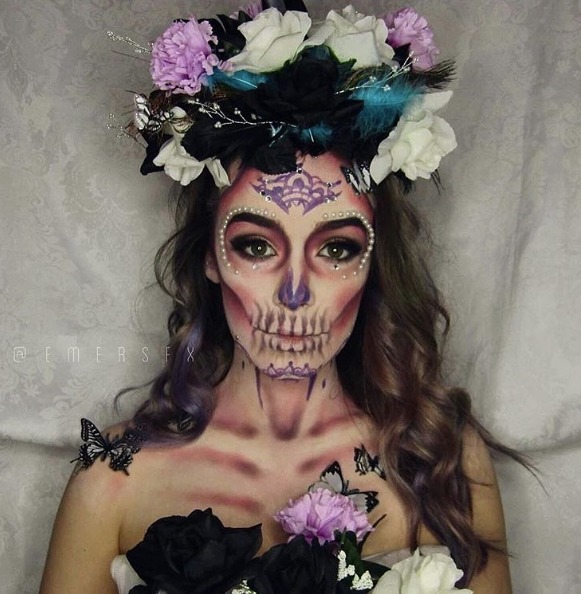 Maquillage d'halloween : la calavera mexicaine de emersfx 