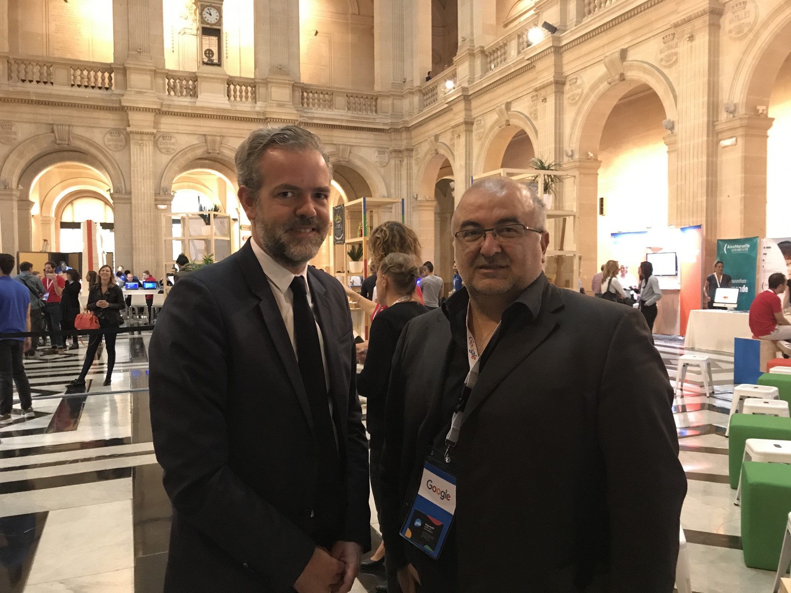 Sébastien Missoffe, DG de Google France, et Serge Alagy, DG de Jalis